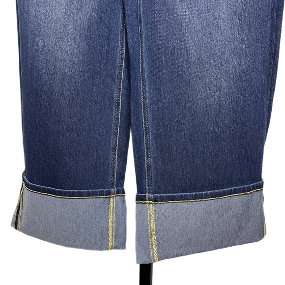 Halara Flex High-Waisted Rolled Hem Jeans, Size Small - Picture 8 of 11